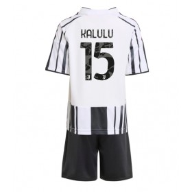 Dětské fotbalový komplet Juventus Pierre Kalulu #15 Domácí košile 2025-26 Krátkým Rukávem